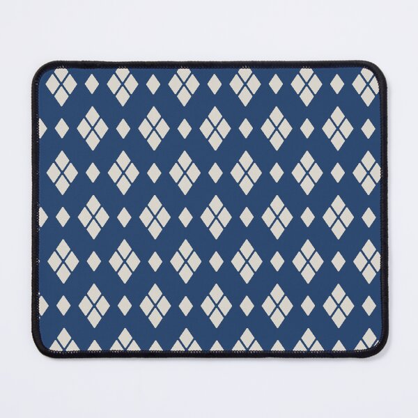 Item preview, Geometric Diamond Pattern in Blue and White designed and sold by tonymagnerart.