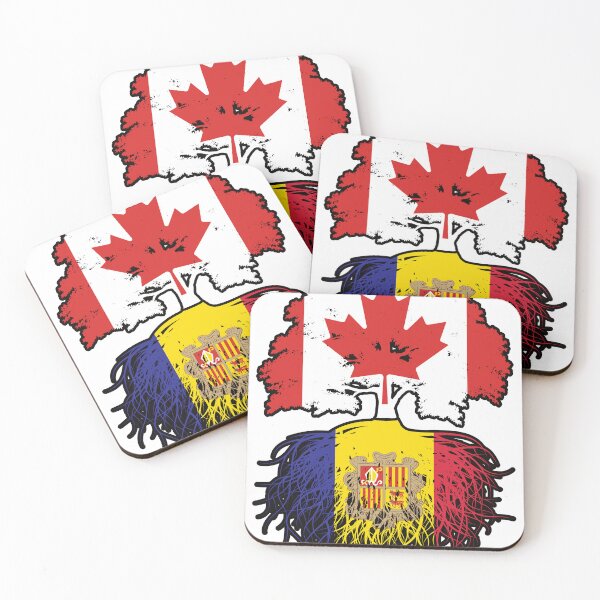 Item preview, Andorra Andorran Canadian Canada Tree Roots Flag designed and sold by FlagX.