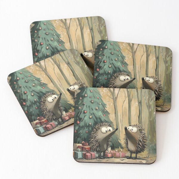 Item preview, Santa's Little Helper: Christmas Hedgehog designed and sold by sisicooper.