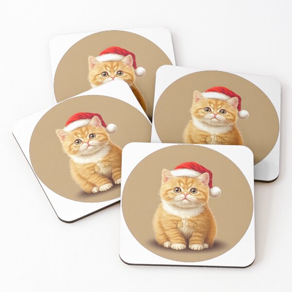 Item preview, Cute Christmas Santa Cat designed and sold by CoolMantras.