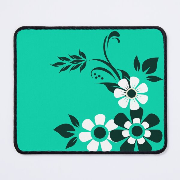 Item preview, Decorative Teal Flower And Swirls designed and sold by studioart.