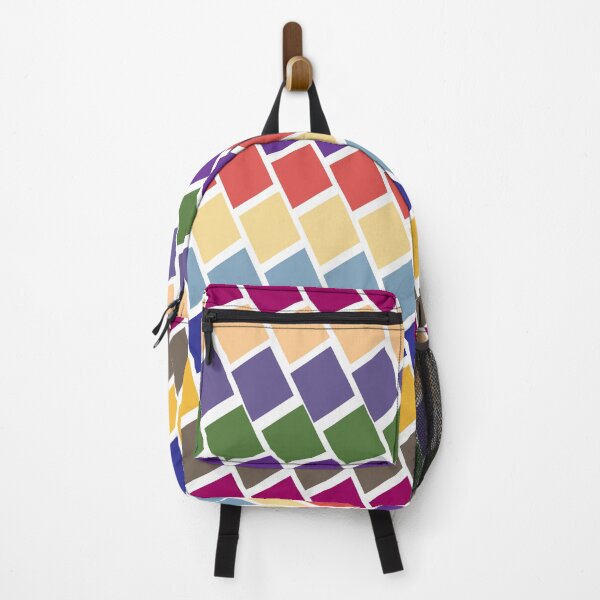 Item preview, Multi-colored diagonal square pattern designed and sold by wonghong.