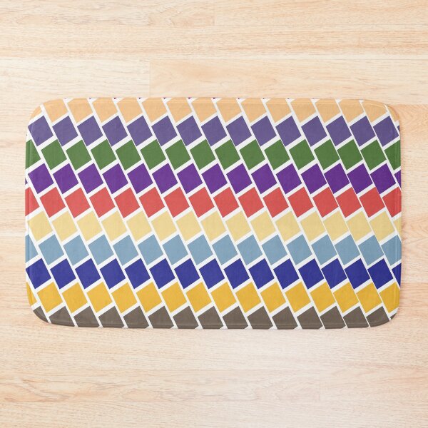 Item preview, Multi-colored diagonal square pattern designed and sold by wonghong.
