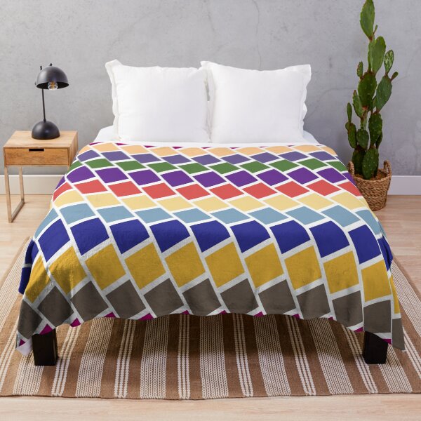 Item preview, Multi-colored diagonal square pattern designed and sold by wonghong.