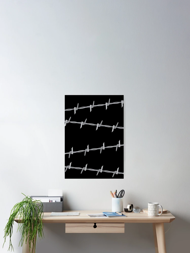 Thumbnail 2 of 3, Poster, Barbed Wire Pattern designed and sold by CreativeBridge.