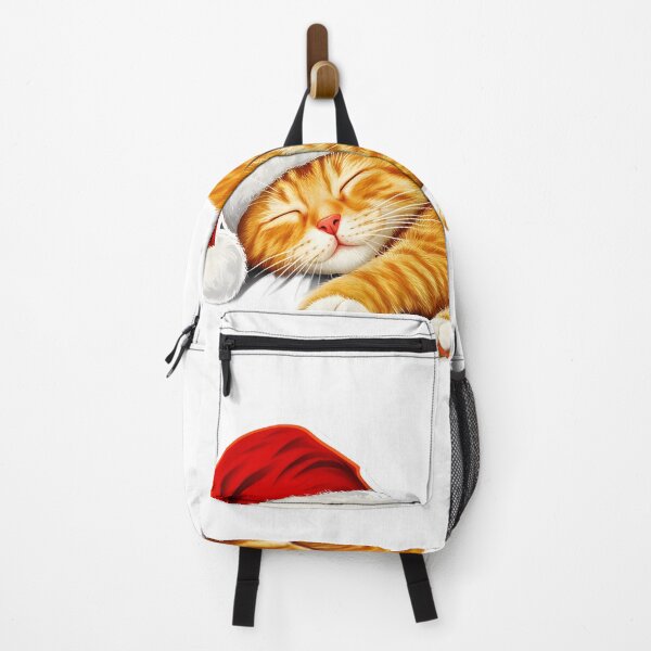 Item preview, Cute Christmas Sleeping Santa Cat designed and sold by CoolMantras.