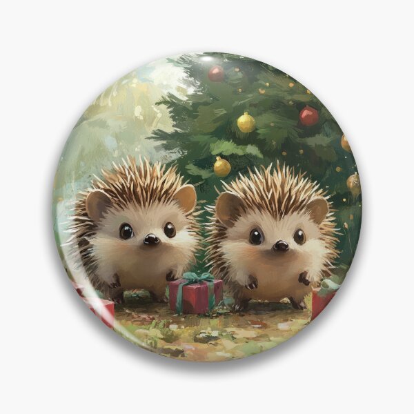 Item preview, Santa's Little Helper: Christmas Hedgehog designed and sold by sisicooper.