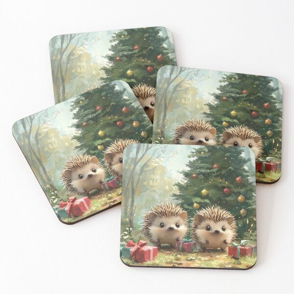 Item preview, Santa's Little Helper: Christmas Hedgehog designed and sold by sisicooper.