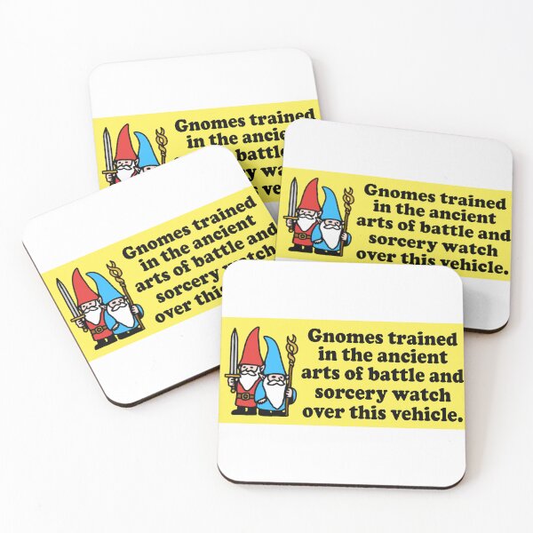Item preview, gnomes trained in the ancient arts of battle and sorcery watch over this vehicle Fantasy sorcery wizard Bumper designed and sold by Jaxym.