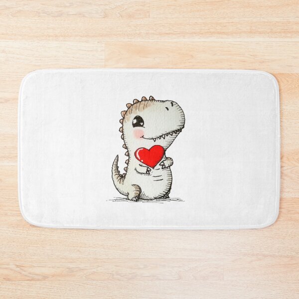 Item preview, Cute Dragon Baby with Red Heart designed and sold by KawaiiArtStyle.