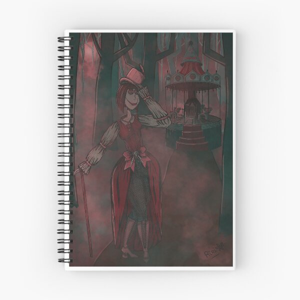 Item preview, Magical dark forest with demonic carousel and strange woman designed and sold by HappyRiri.