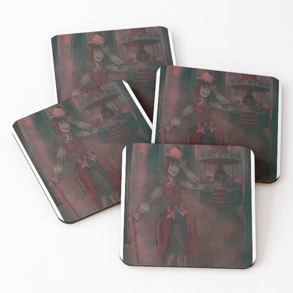 Item preview, Magical dark forest with demonic carousel and strange woman designed and sold by HappyRiri.
