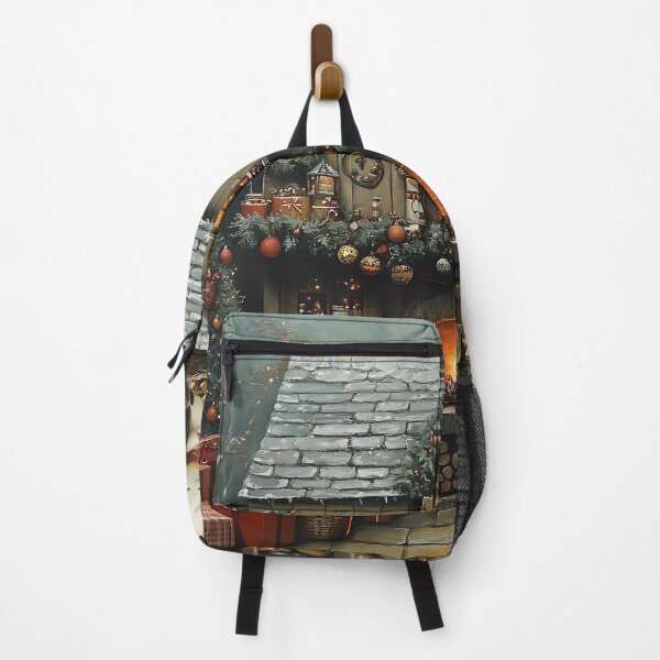 Item preview, Cozy Christmas Cottage with Holiday Kitty designed and sold by keomany.