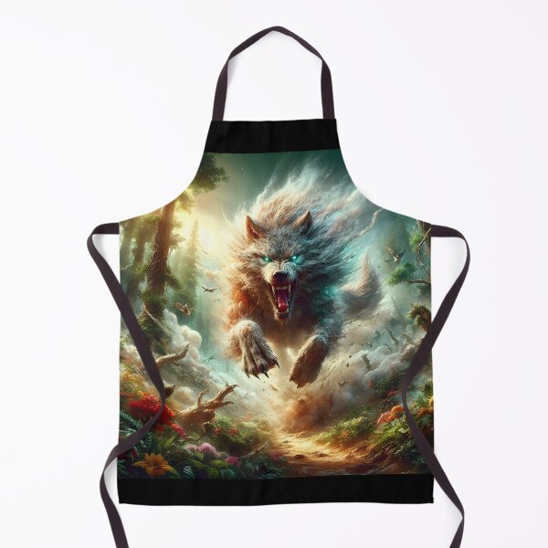 Item preview, Wolf Attacking designed and sold by GalleryBrisArt.