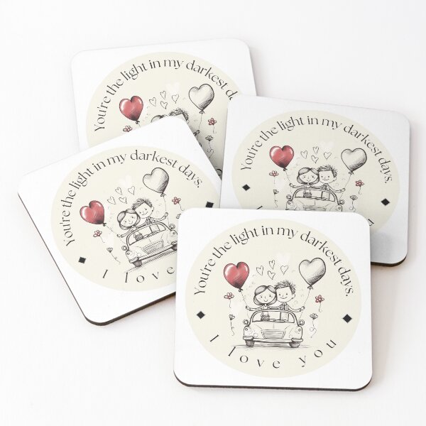 Item preview, Just Married Car Illustrations with Newlywed Couple for Wedding and Romance-Themed Designs designed and sold by funnycouples.