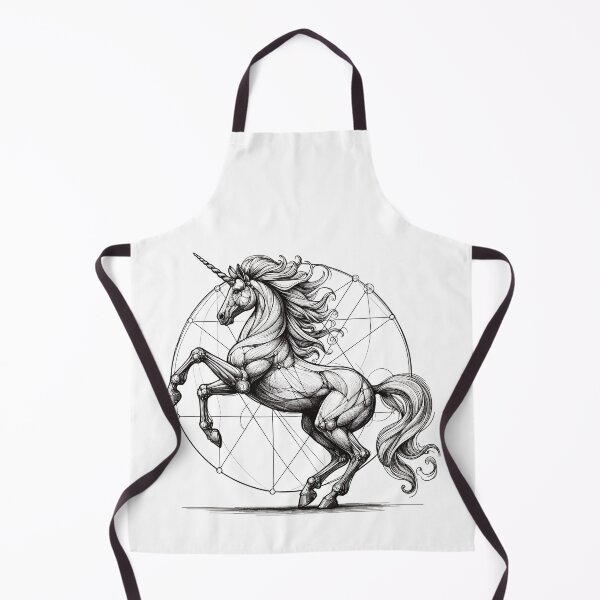 Item preview, Vitruvian Unicorn Sketch Drawing Gift designed and sold by Pineapple-Tree.