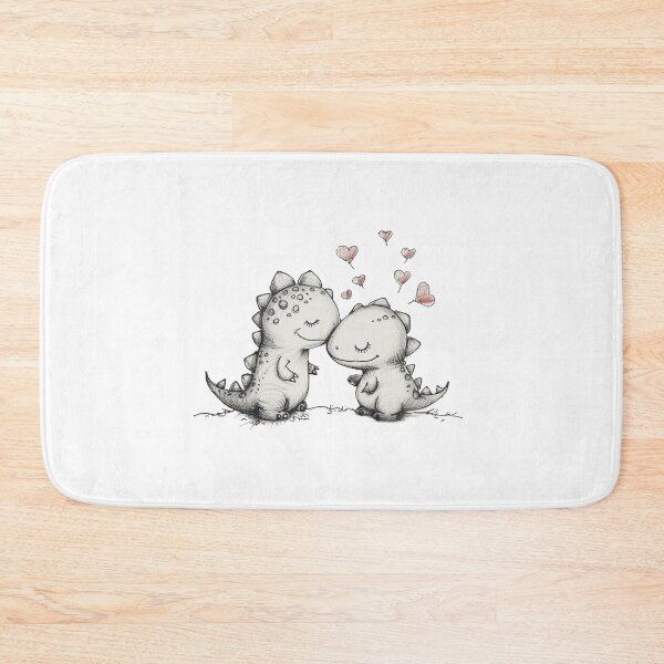 Item preview, 2 Cute Love Baby Dragons with Red Heart designed and sold by KawaiiArtStyle.