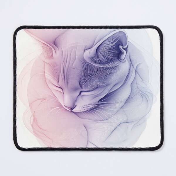 Item preview, Abstract Line Art of a Cat Curled into a Ball designed and sold by Jasava Shop.