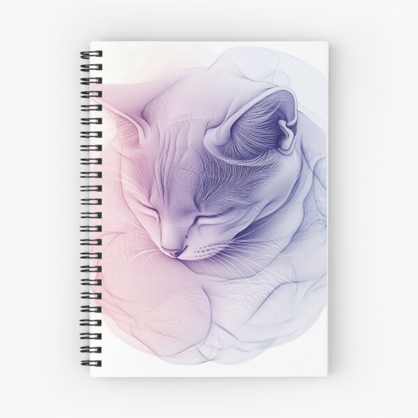 Item preview, Abstract Line Art of a Cat Curled into a Ball designed and sold by Jasava Shop.