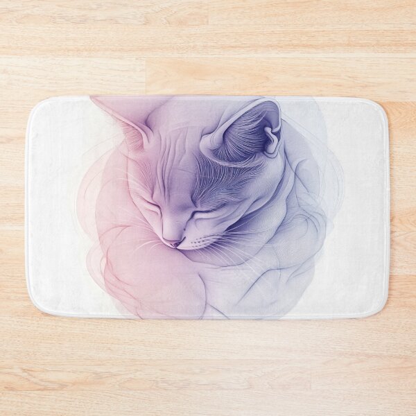 Item preview, Abstract Line Art of a Cat Curled into a Ball designed and sold by Jasava Shop.