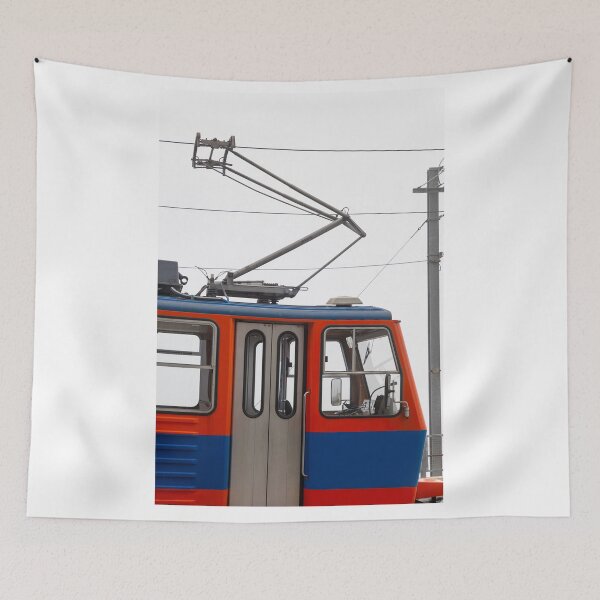 Item preview, Electric Mountain Train in the Clouds in a Cloudy Day designed and sold by Mats Silvan.