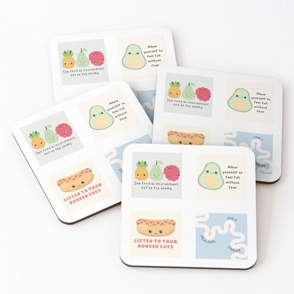 Item preview,  Anorexia / eating disorder recovery quotes | Positive affirmations set designed and sold by NeurodiverseTea.