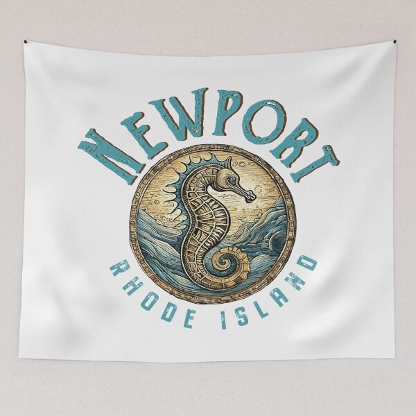 Item preview, Newport Rhode Island Seahorse Nautical Design designed and sold by Futurebeachbum.