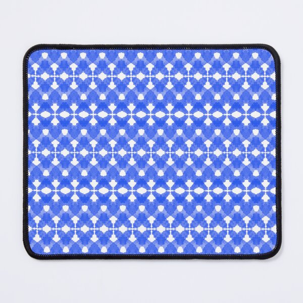 Item preview, Watercolor Blue Crisscross Pattern On White designed and sold by QuestingPixel.