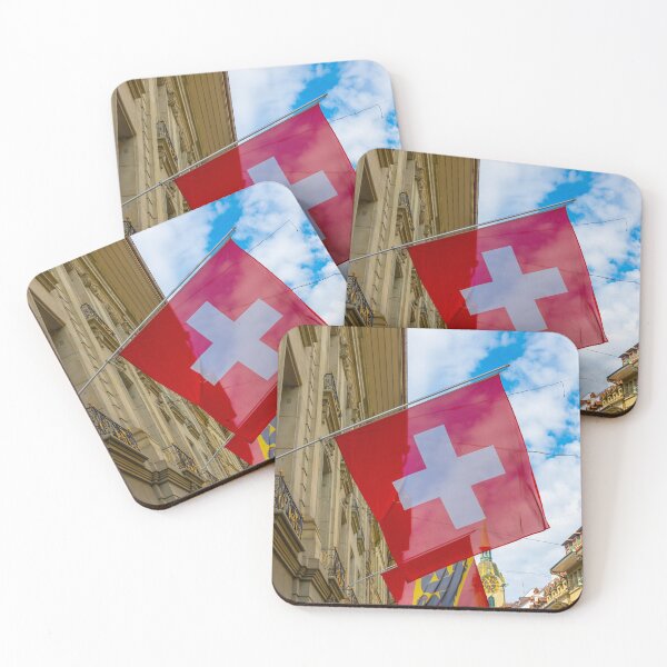 Item preview, Beautiful Old City Street with Old Building and Flags designed and sold by Mats Silvan.