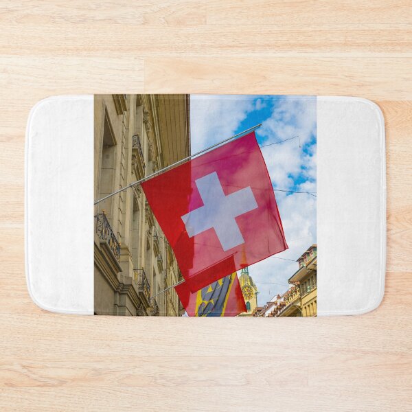 Item preview, Beautiful Old City Street with Old Building and Flags designed and sold by Mats Silvan.