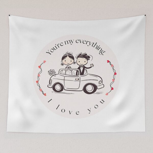 Item preview, Just Married Car Illustrations for Wedding, Newlywed and Love-Themed Designs designed and sold by funnycouples.