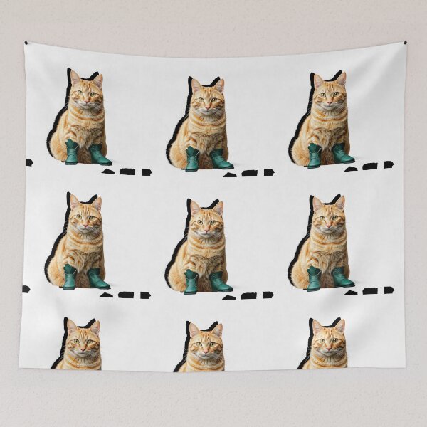 Aperçu de l'œuvre Le chat botté créée et vendue par Zelott-shirts.