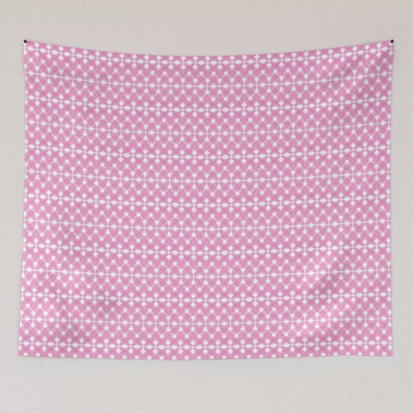 Item preview, Watercolor Pink Crisscross Pattern On White designed and sold by QuestingPixel.