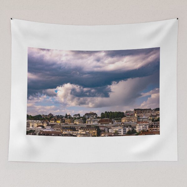 Item preview, Cityscape in a Sunny Summer Day in Lausanne designed and sold by Mats Silvan.