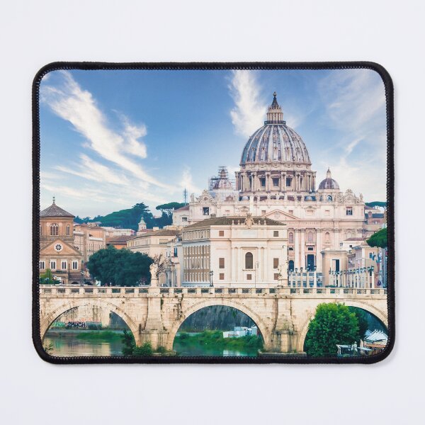 Item preview, Tiber river bridge with Vatican City and dome of Saint Peter Cathedral - Rome, Italy designed and sold by Paolo Modena Photography    -   Fine Italian Art.