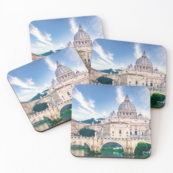 Item preview, Tiber river bridge with Vatican City and dome of Saint Peter Cathedral - Rome, Italy designed and sold by Paolo Modena Photography    -   Fine Italian Art.