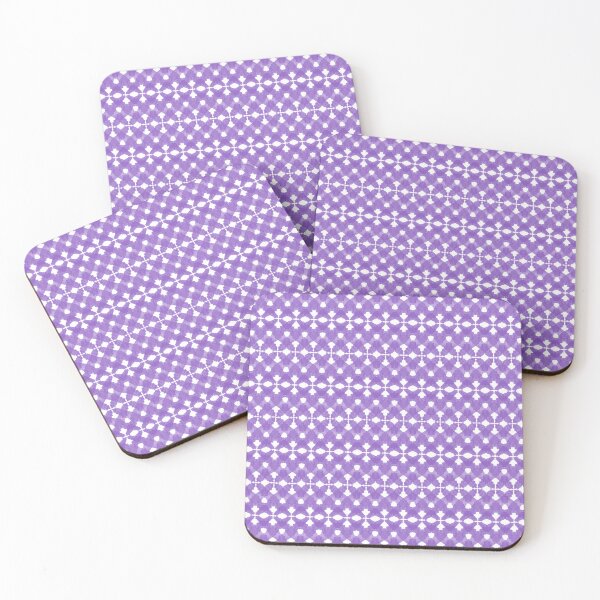 Item preview, Watercolor Purple Crisscross Pattern On White designed and sold by QuestingPixel.