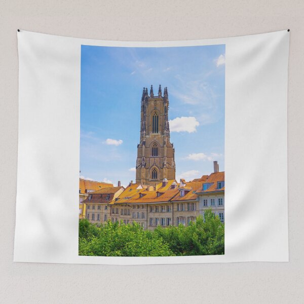 Item preview, Cityscape with Cathedral Tower in Old Town Medieval designed and sold by Mats Silvan.