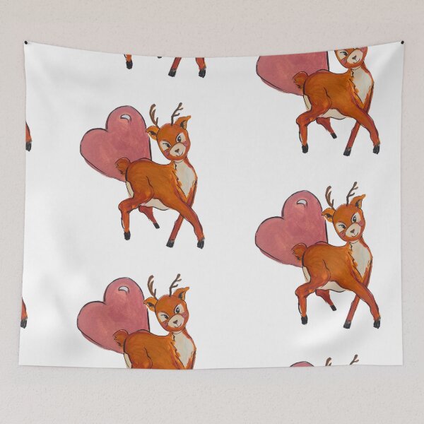 Item preview, Adorable Watercolor Baby Reindeer designed and sold by Maria Kassó.