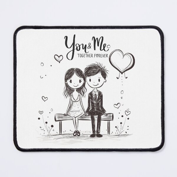 Item preview, Copy of Sitting Couple on the Bench Illustrations for Romantic, Wedding, and Nature-Themed Designs designed and sold by funnycouples.