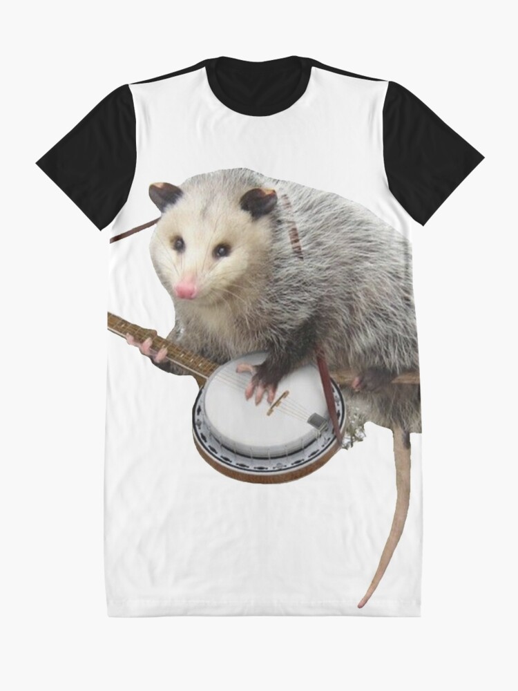 Download "Possum Playing Banjo" Graphic T-Shirt Dress by kate ...