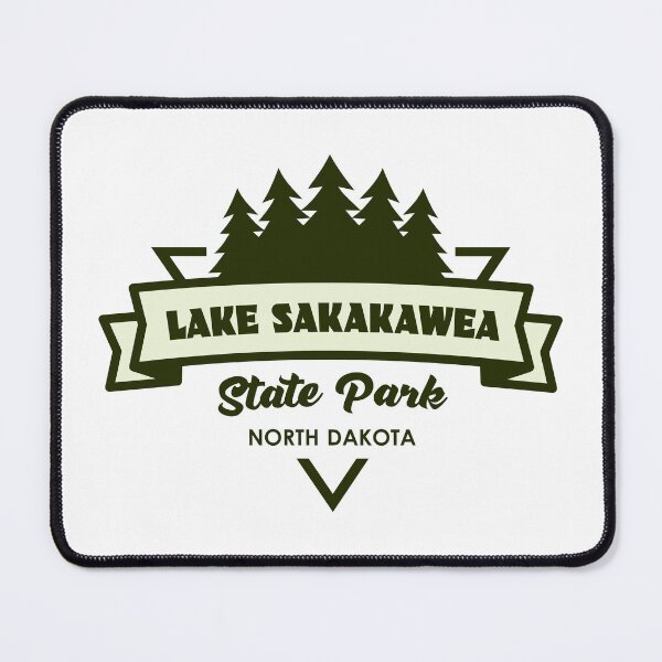 Item preview, Lake Sakakawea State Park North Dakota Trees And Ribbon designed and sold by bivenart.