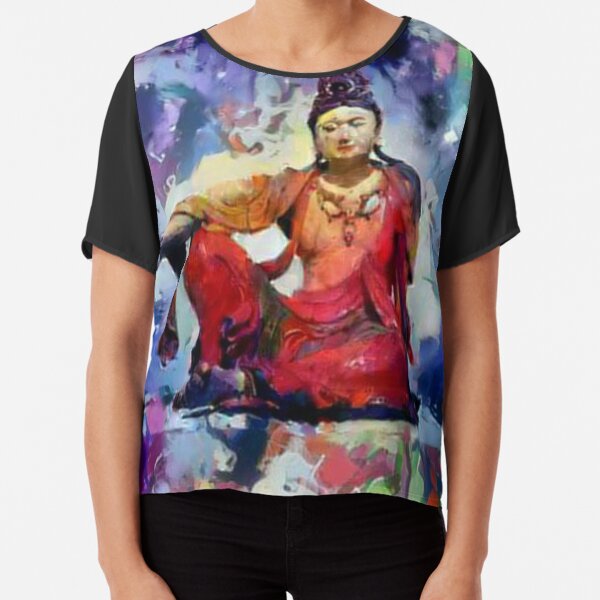 The Goddess of Compassion- "Kuan Yin" Chiffon Top