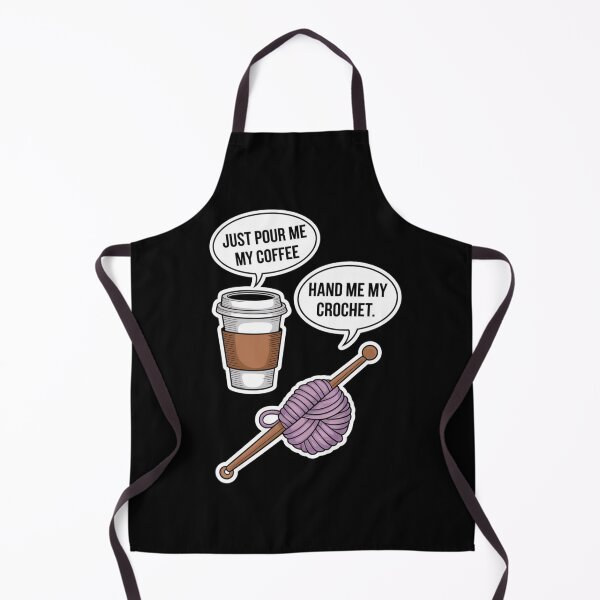 Item preview, Just Pour Me My Coffee Hand Me My Crochet Funny designed and sold by Redgiant87x.