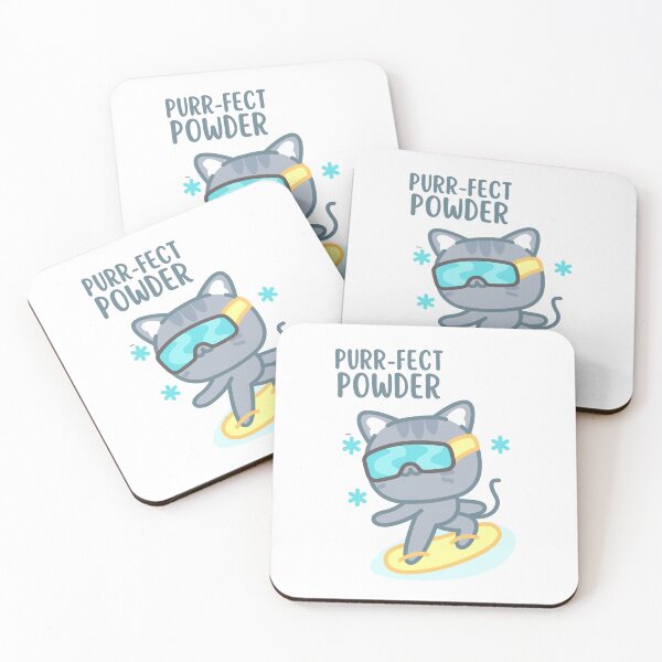 Item preview, Cat Ski: Purr-fect Powder designed and sold by musthavewords.