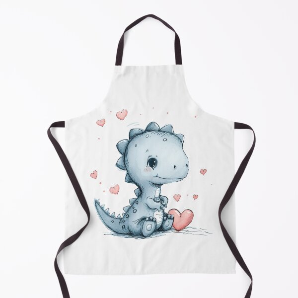 Item preview, Cute Blue Dragon Baby with Pink Hearts designed and sold by KawaiiArtStyle.