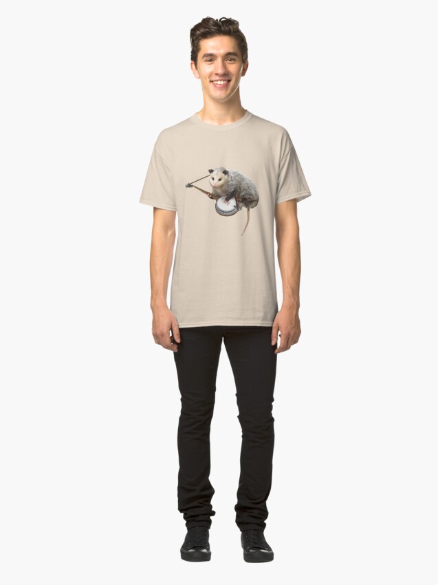 Alternate view of Possum Playing Banjo Classic T-Shirt
