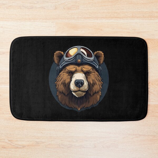 Item preview, Bear With Helmet Bear Portrait designed and sold by titanosdesign.