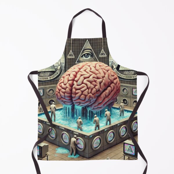 Item preview, Consciousness Art, Surreal Mind Control - Illuminati Brainwashing Scene, Dystopian Art Print designed and sold by Iiamspecial1.