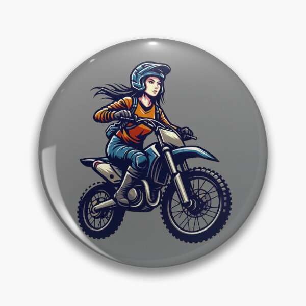 Item preview, MotoCross Lady, Woman on motorcycle, Girl on Dirt Bike designed and sold by Cr320.